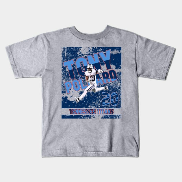 Tony pollard || tennessee titans Kids T-Shirt by Aloenalone